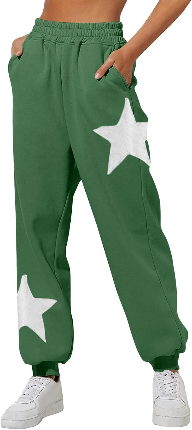 Hvyesh Jogger Sweatpants Women, Fleece Lined Sweatpants for Women Fall Winter Trendy 2025, Womens Joggers, High Waisted