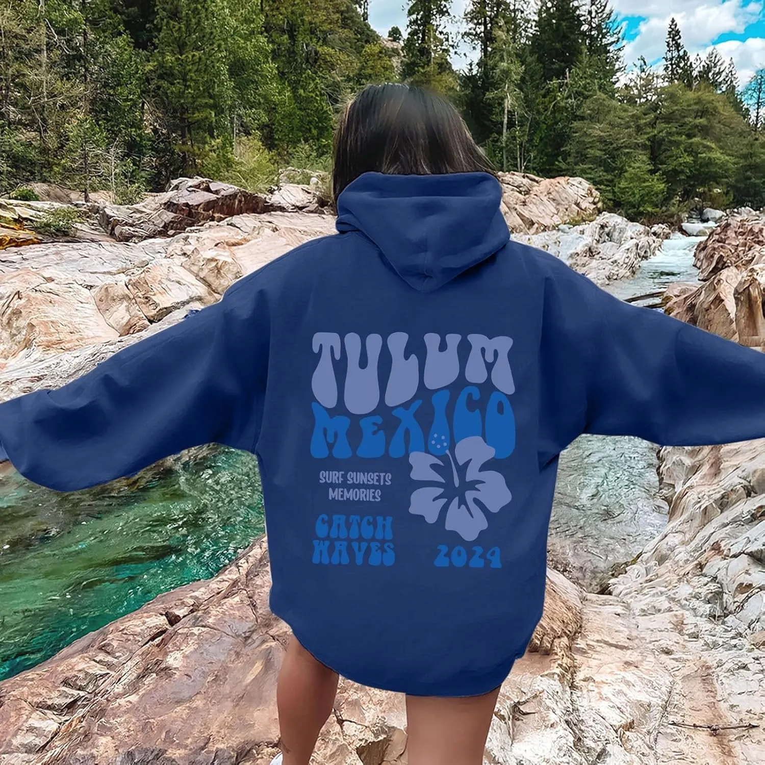 𝓟ink 𝓟om 𝓟uff Hoodie Sweatshirts Women Casual Long Sleeve Hoodie Pullover Preppy Oversized Sweatshirt Tunic Tops