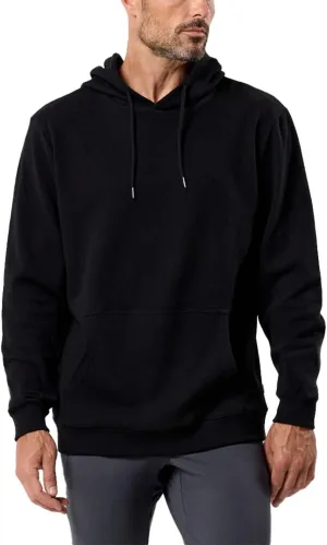 INTO THE AM Waffle Knit Pullover Hoodie for Men S-4XL Slim Fit Fall Knitted Waffleknit Textured Thermal Hooded Sweater