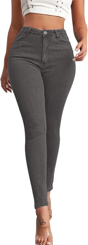 Jeans for Women Leggings Women High Waist Women Pants Slim Button High Sexy Pencil