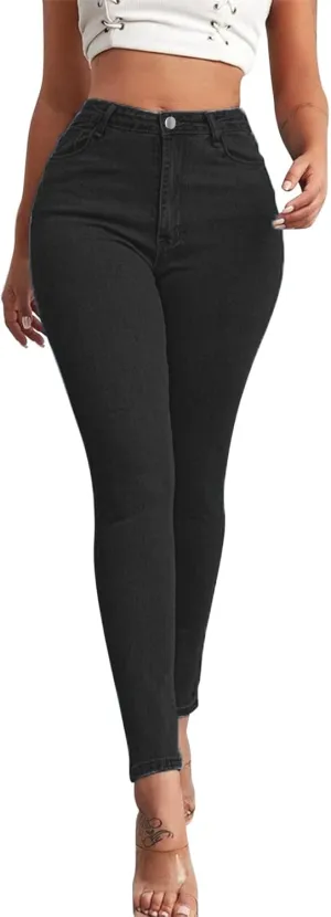 Jeans for Women Leggings Women High Waist Women Pants Slim Button High Sexy Pencil