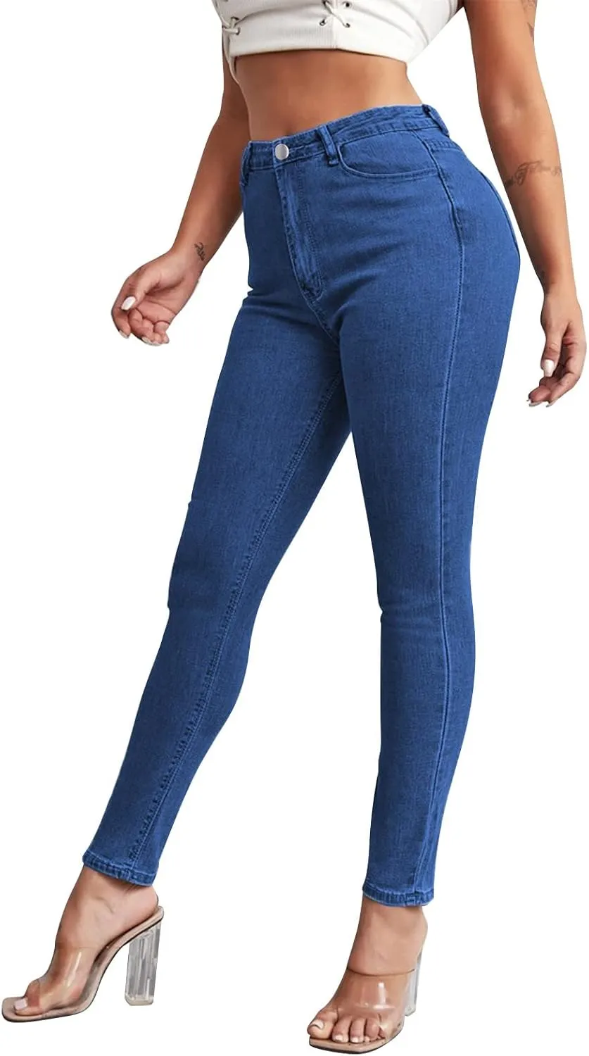 Jeans for Women Leggings Women High Waist Women Pants Slim Button High Sexy Pencil