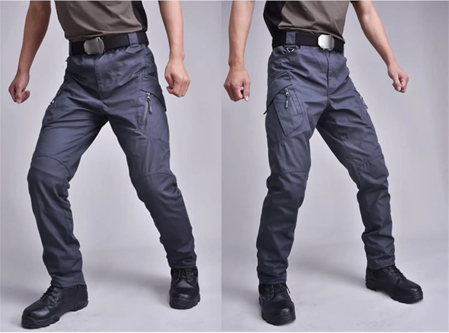 JEsilunmaMY Men's Camo Cargo Pants Multi-Pocket Tactical Outdoor Military Trousers Casual Waterproof Athletic Joggers Pants