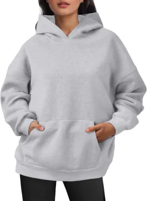 JiXiang Pink Hoodie Womens Oversized Hoodies Fleece Sweatshirts Long Sleeve Sweaters Pullover Fall Clothes with Pocket