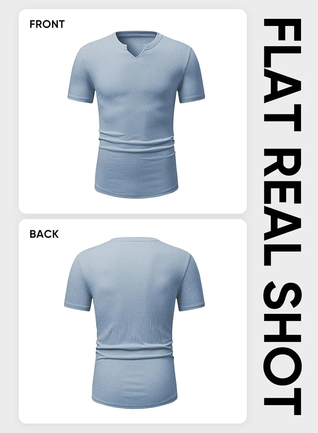 JMIERR Mens Muscle Slim T Shirt Texture V Neck Longline Henley Gym Workout Athletic Tee Shirts