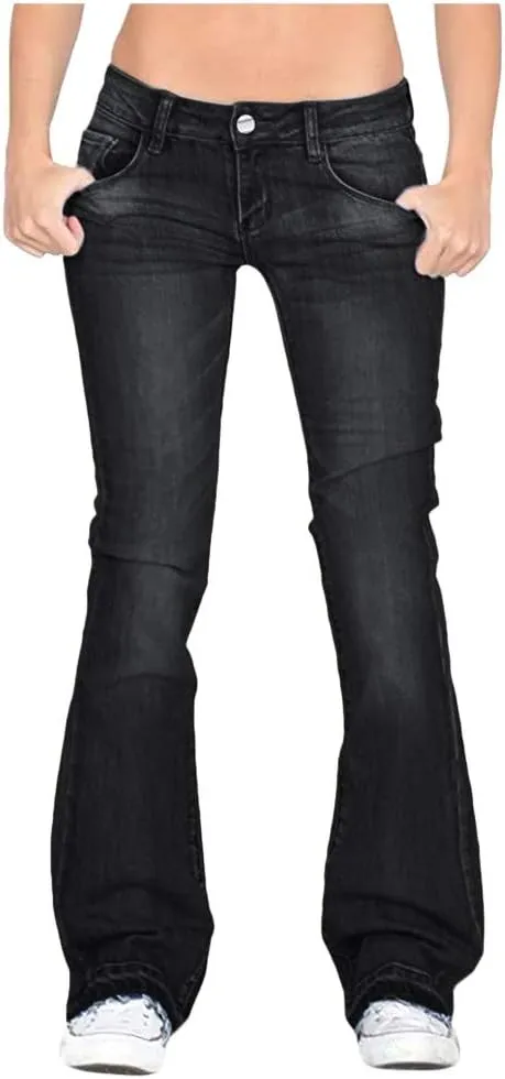 LCMTWX Black Pants for Women Poket Waisted Pants Trousers Up Womens Casual Women's Jeans Black Pants for Women Clothes for