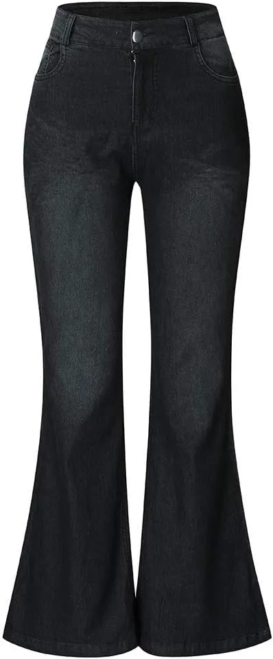 LCMTWX Stretch Jeans for Women Leg Solid Button Shopping Girls Clothes for Women Blue Tummy Control Jeans Plus Size Womens