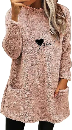 LCMTWX Womens 2023 Winter Fuzzy Fleece Jacket Fleece Thickening Plus Size Coat Jacket Solid Oversized Fuzzy Fleece Fluffy