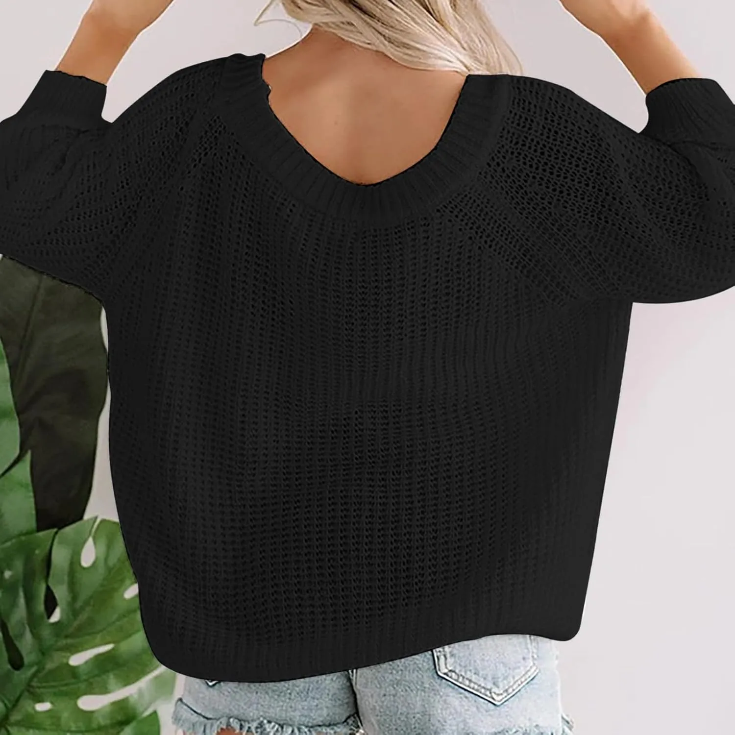 LCMTWX Women's Off The Shoulder Line Neck Hollow Out Loose Knit Pullover Sweater Sweater Pullovers for Teen Girls