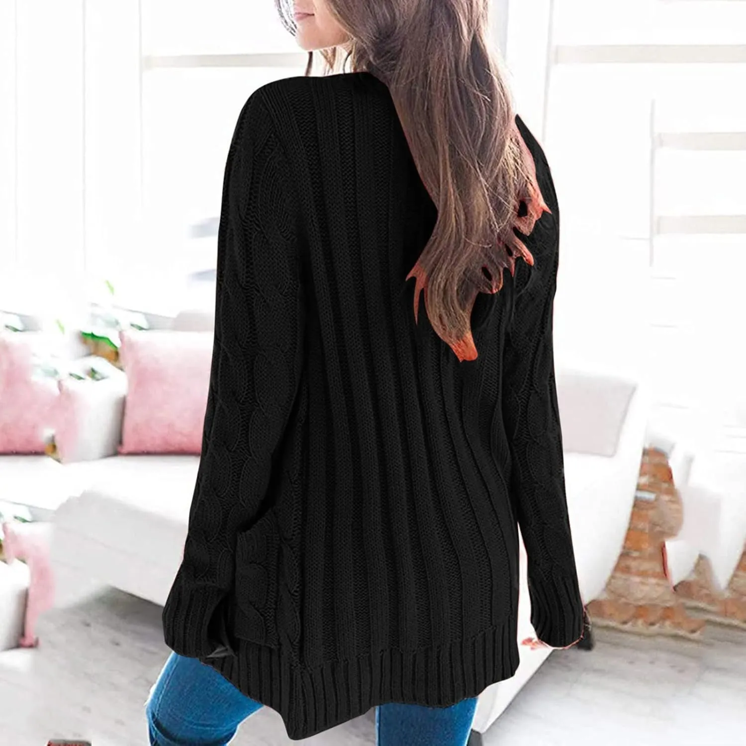 LCMTWX Womens Plus Size Sweater High Neck Sweater Long Sleeve Turtleneck Hoodies Women Fall Fuzzy Knit Warm Pullover