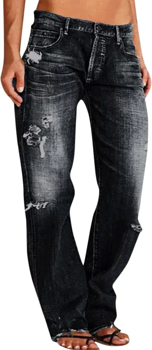 LCMTWX Women's Skinny Jean Poket Waisted Pants Trousers Up Womens Casual Women's Jeans Jeans for Women Clothes for Women