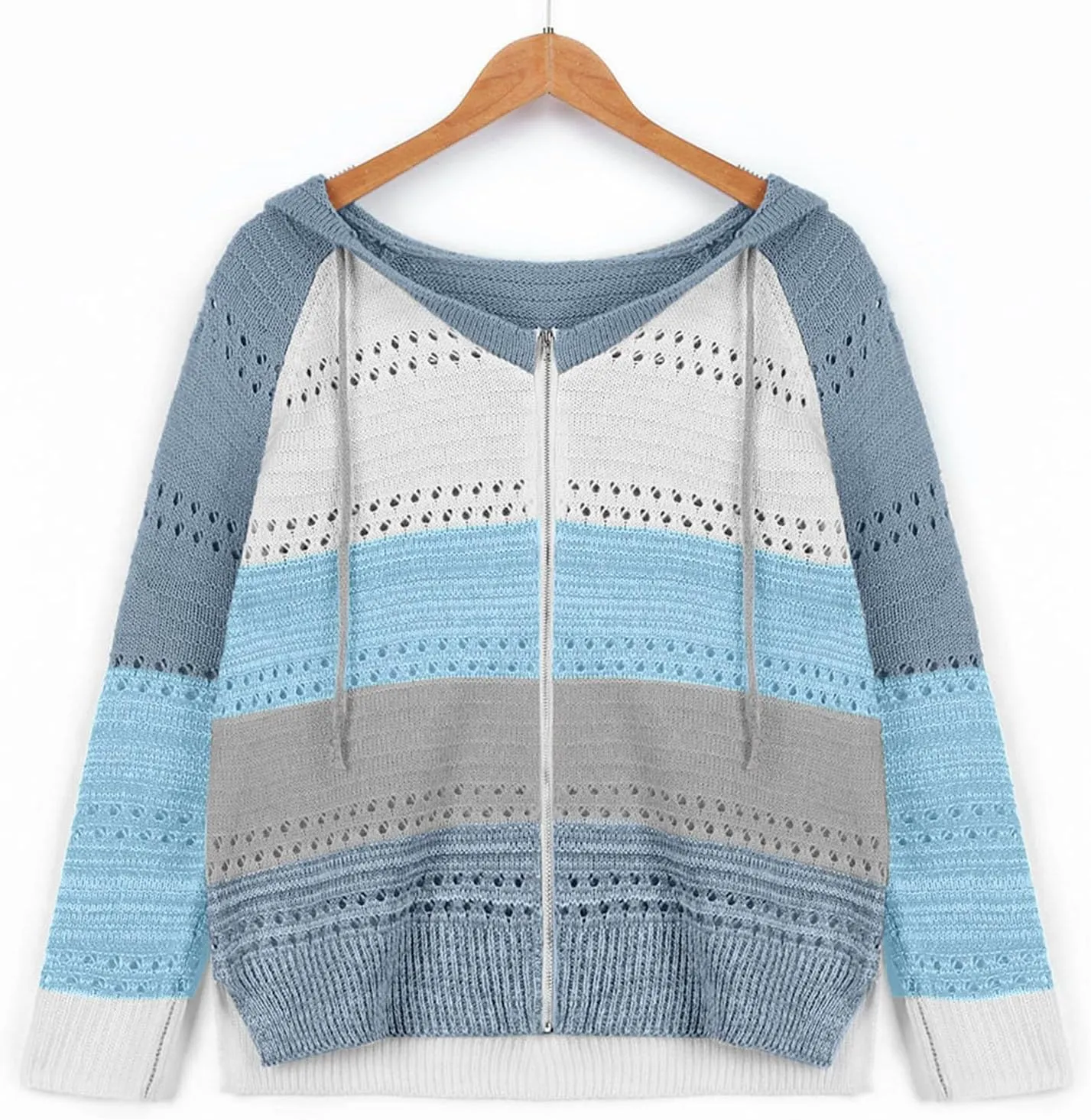 Lightweight Casual Hoodie Threaded Sweater Ladies Zipper Top 2024 Fall Outfits Fashion Clothes Y2K Hoodies Women's