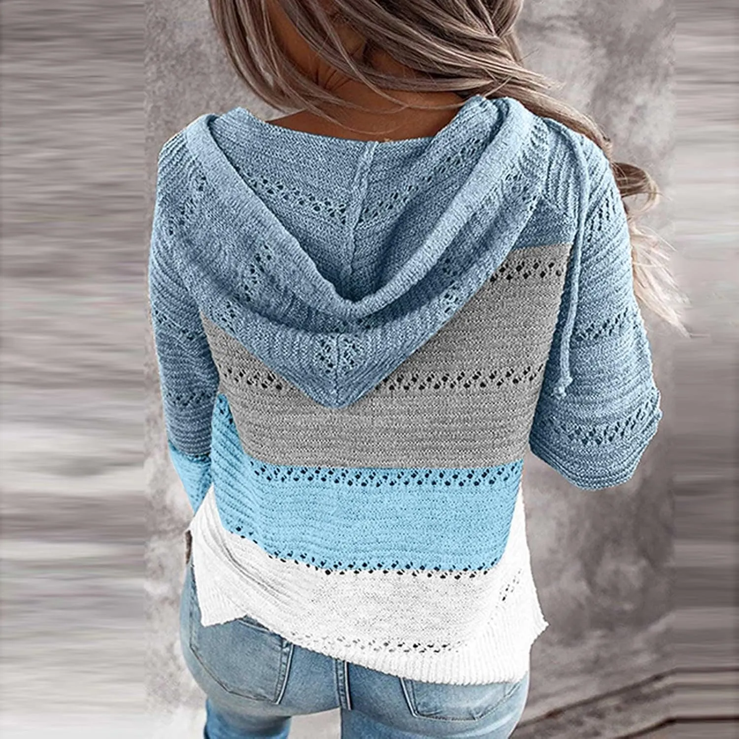 Lightweight Casual Hoodie Threaded Sweater Ladies Zipper Top 2024 Fall Outfits Fashion Clothes Y2K Hoodies Women's