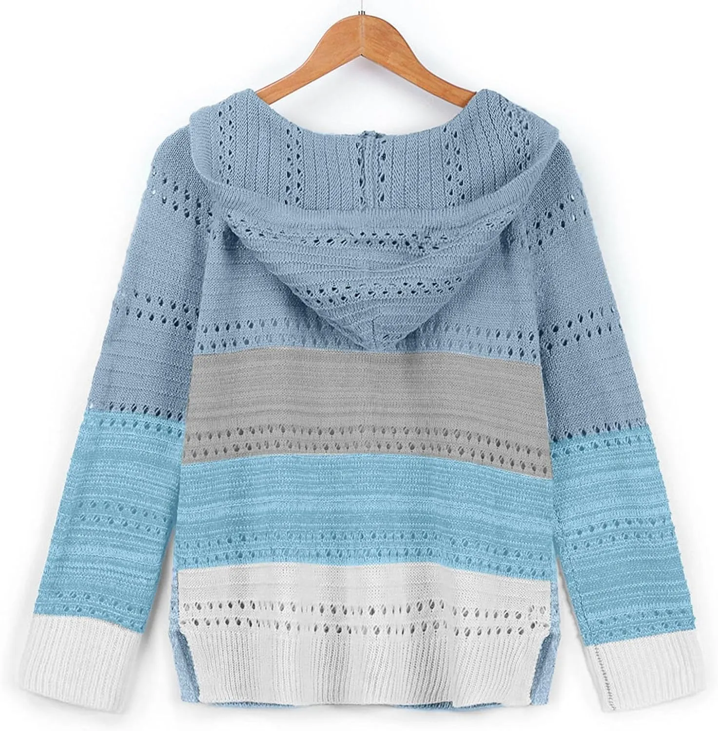 Lightweight Casual Hoodie Threaded Sweater Ladies Zipper Top 2024 Fall Outfits Fashion Clothes Y2K Hoodies Women's