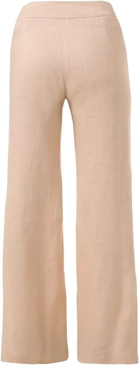 Linen Cotton Side Slit Pant
