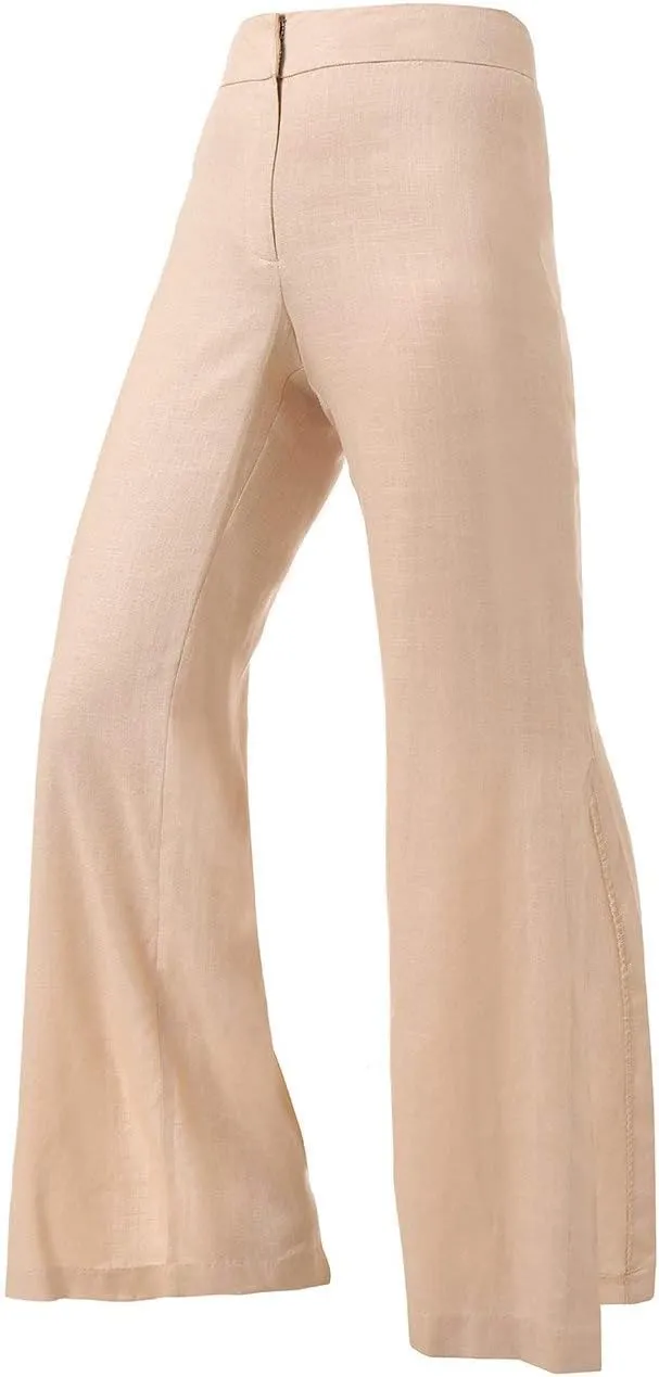 Linen Cotton Side Slit Pant