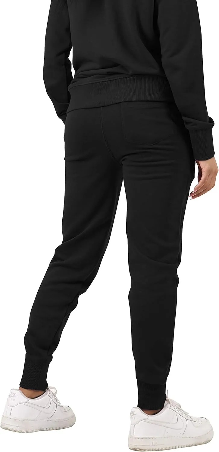 Ma Croix Womens Active Jogger Sweatpants with Drawstring Gym Yoga Workout Lounge S-2XL