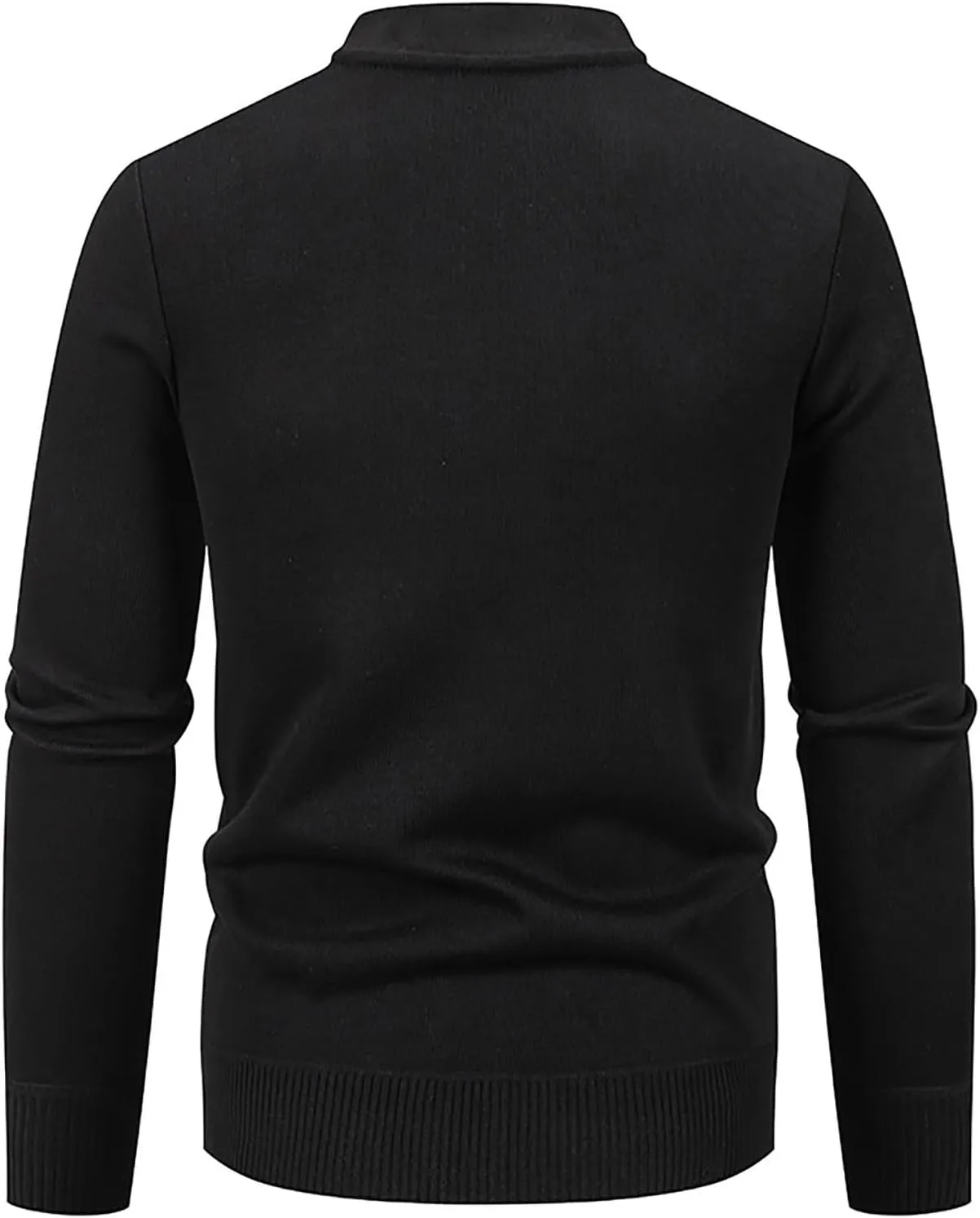 Mens Cardigan Sweater Coat V Neck Button Long Sleeve Casual Jacket Trendy Business Style Golf Outwear Vest Plus Size