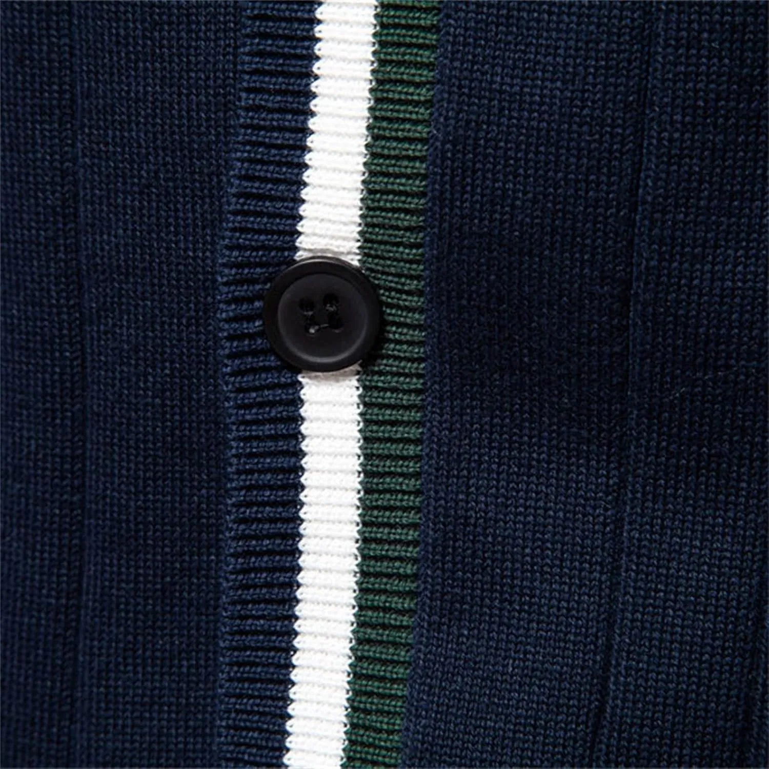 Mens Cardigan Sweaters Button Down Warm V Neck Lightweight Contrast Long Sleeve Sweater Knit Pullover Overcoat