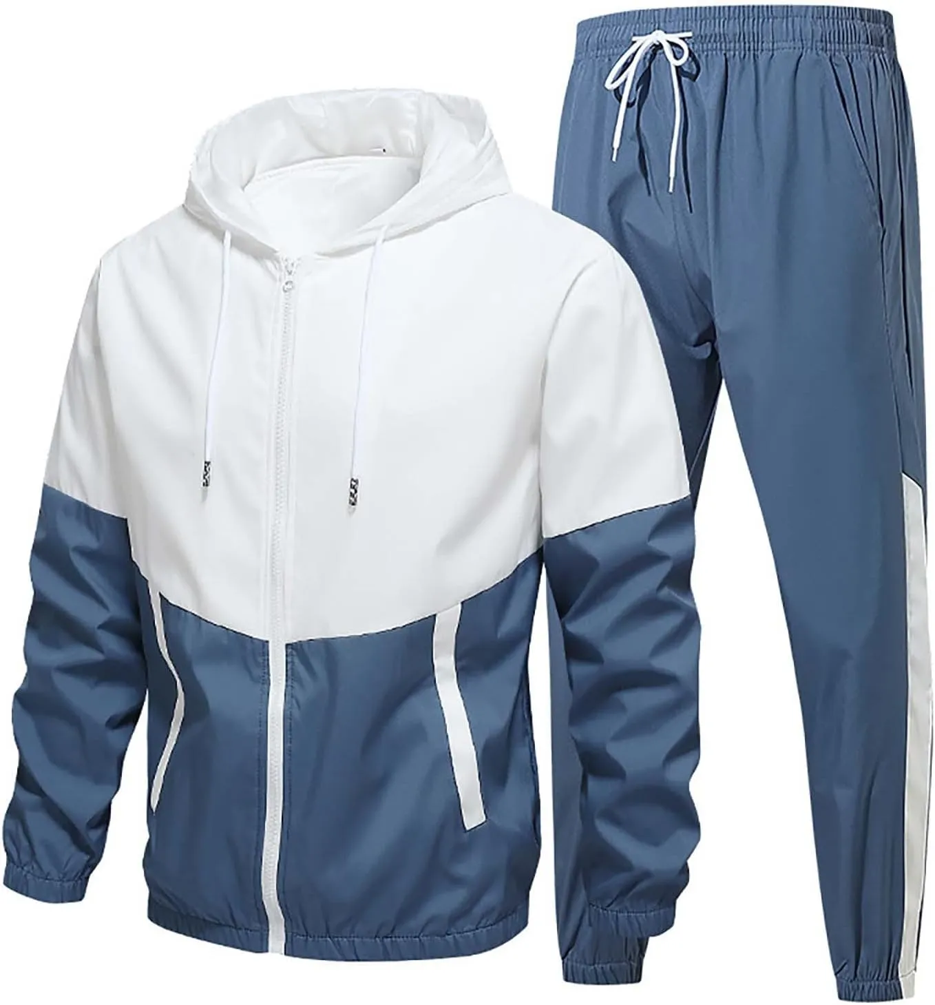 Men's Casual Tracksuit Athletic Sweatsuits Sweatshirt Hoodie Corset Sweatpants Jogging Sweatsuit Workout Athletic