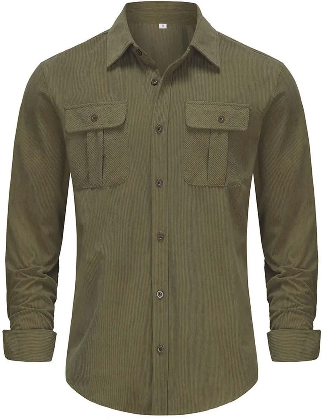 Men's Corduroy Jacket Coats Button Down Shirts Shacket Jackets Loose Fit Sweater Fall Winter 2024 Trendy Outfits