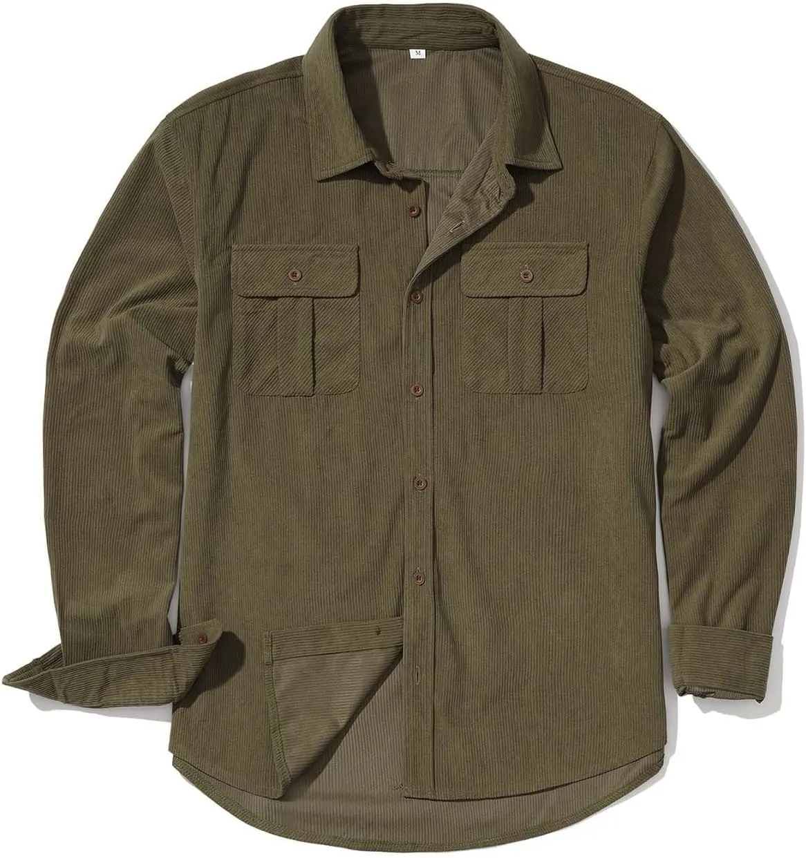 Men's Corduroy Jacket Coats Button Down Shirts Shacket Jackets Loose Fit Sweater Fall Winter 2024 Trendy Outfits