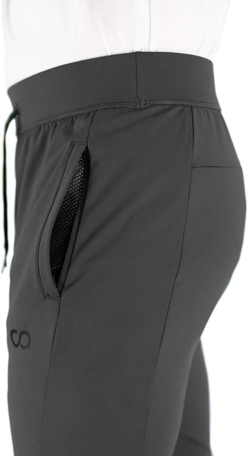 Men's Joggers Hydrafit Track Pants Men's Sweatpants Active Sports Running Workout Pant Zipper Pockets