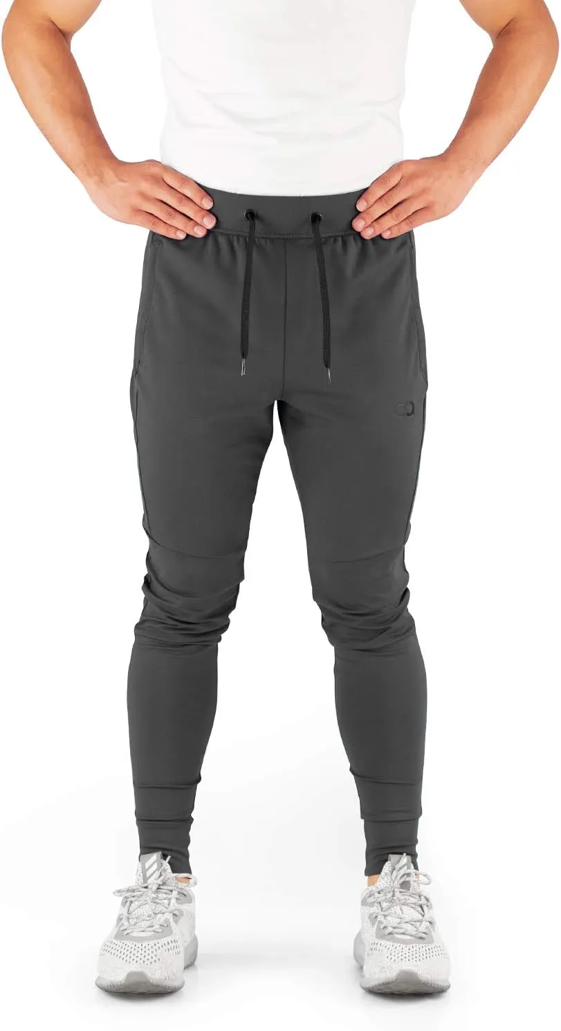 Men's Joggers Hydrafit Track Pants Men's Sweatpants Active Sports Running Workout Pant Zipper Pockets