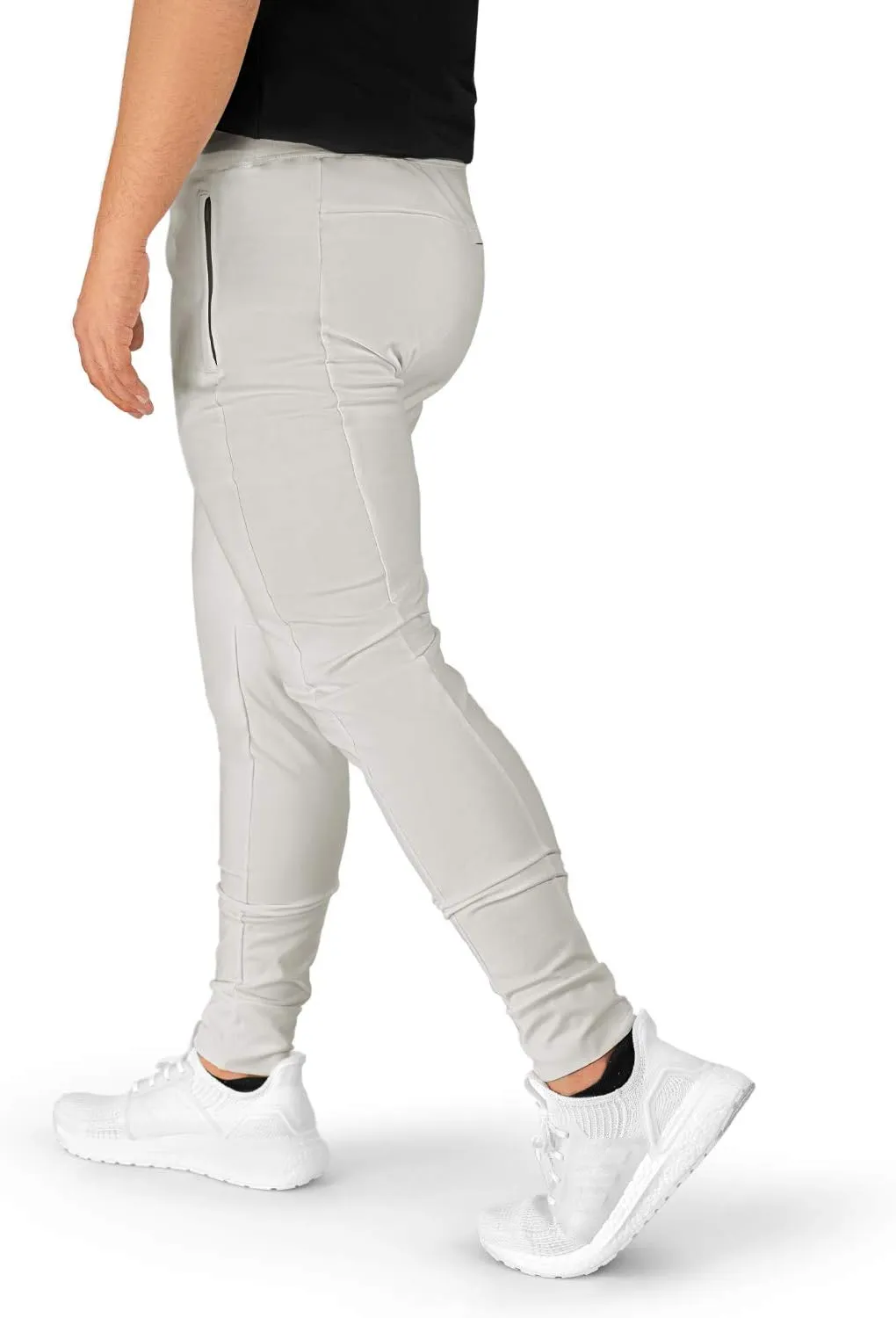 Men's Joggers Hydrafit Track Pants Men's Sweatpants Active Sports Running Workout Pant Zipper Pockets
