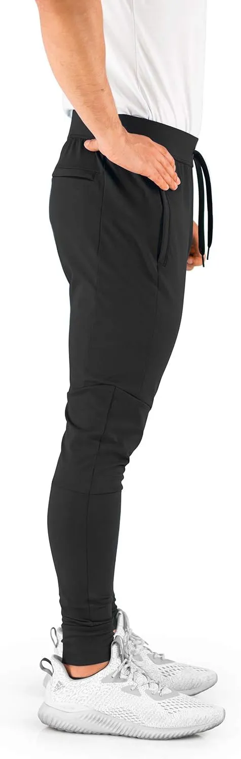 Men's Joggers Hydrafit Track Pants Men's Sweatpants Active Sports Running Workout Pant Zipper Pockets