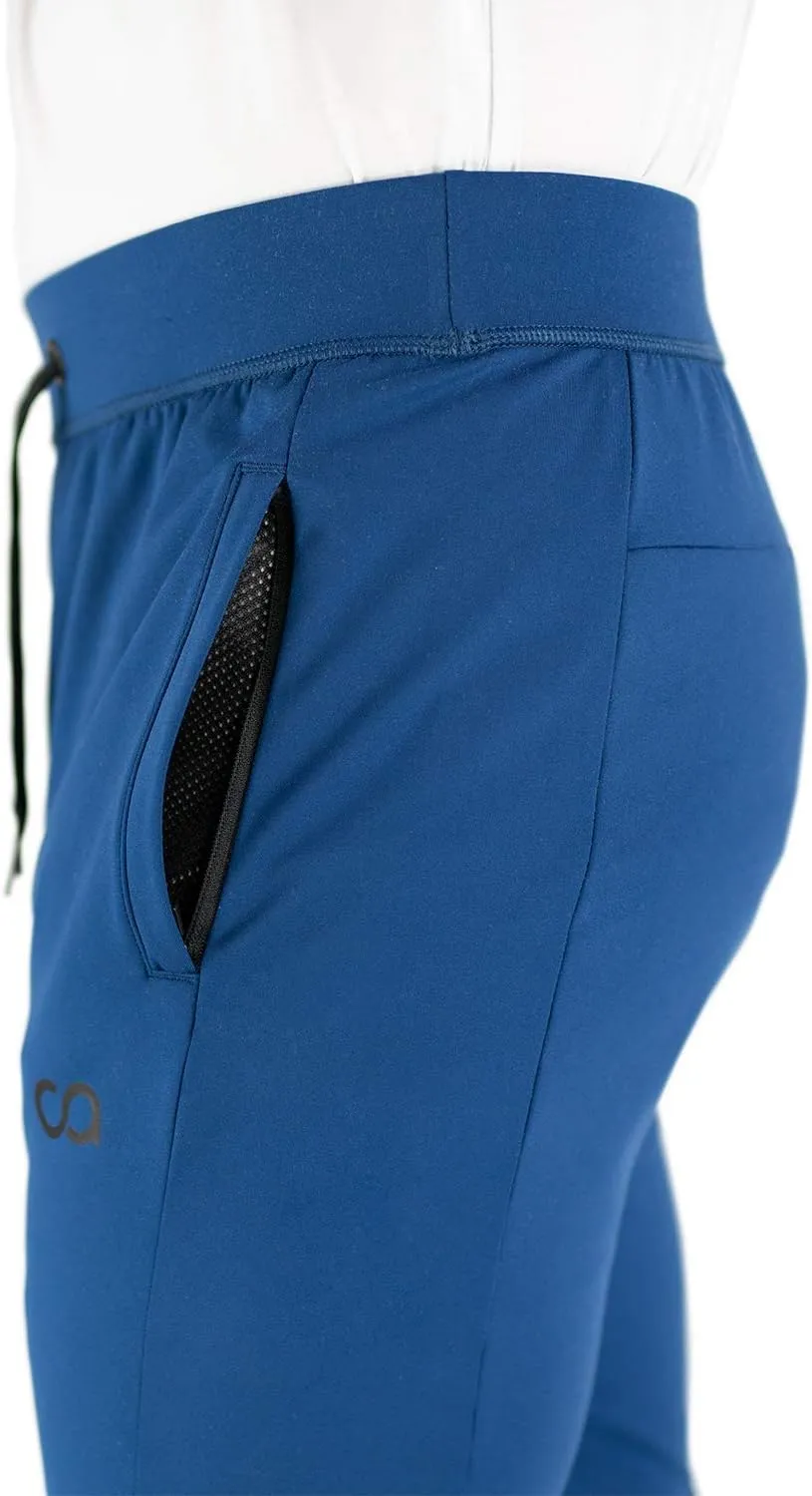Men's Joggers Hydrafit Track Pants Men's Sweatpants Active Sports Running Workout Pant Zipper Pockets