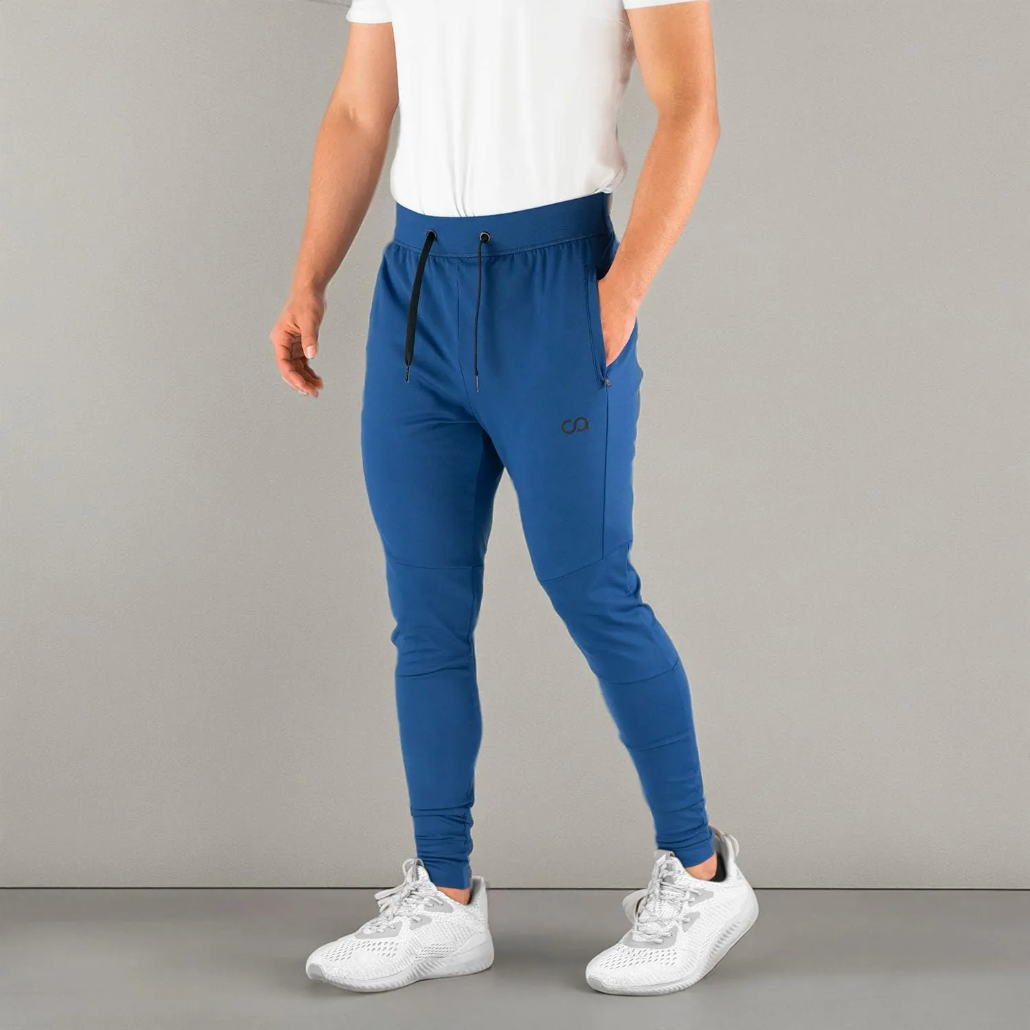 Men's Joggers Hydrafit Track Pants Men's Sweatpants Active Sports Running Workout Pant Zipper Pockets