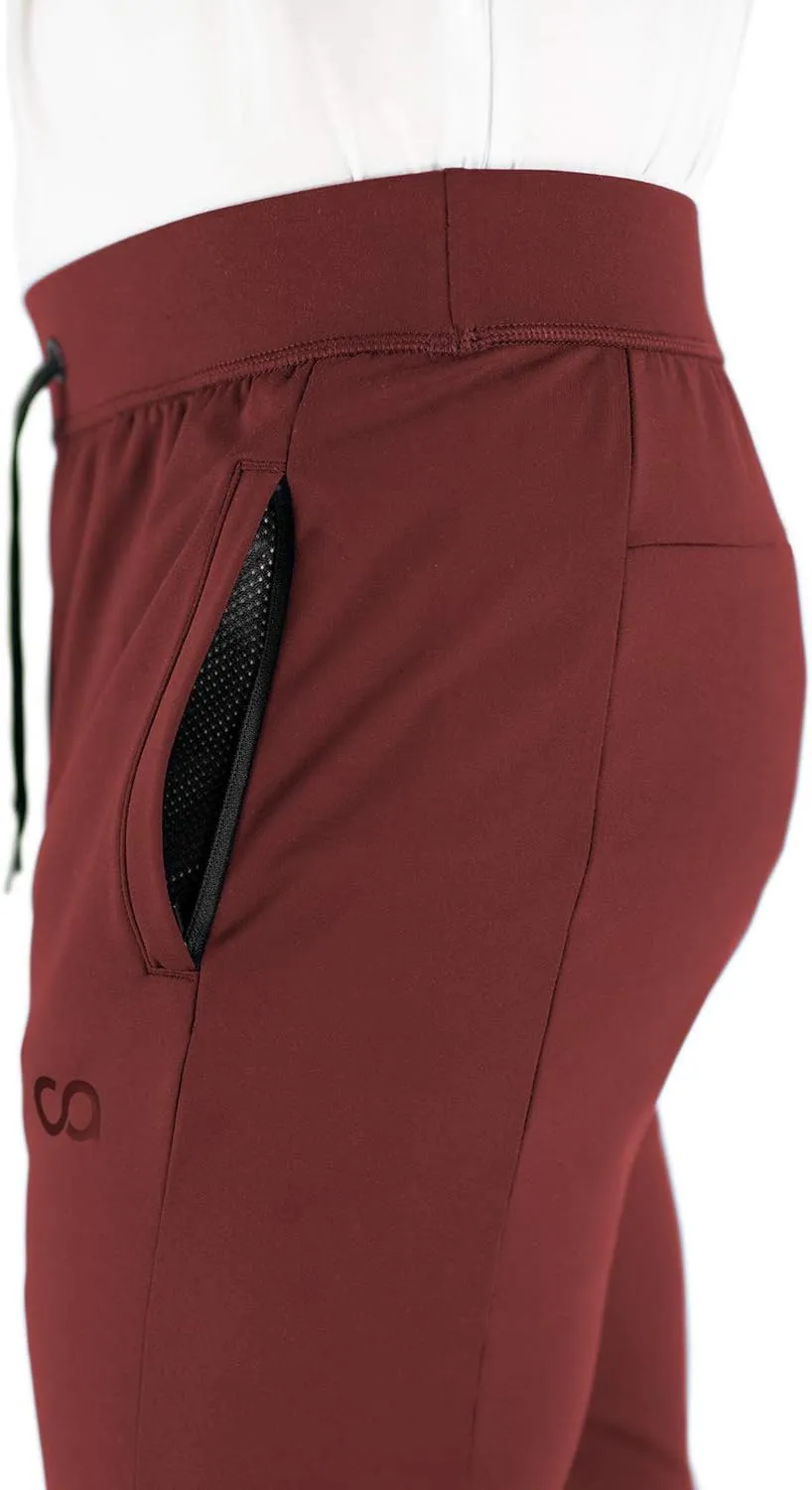 Men's Joggers Hydrafit Track Pants Men's Sweatpants Active Sports Running Workout Pant Zipper Pockets