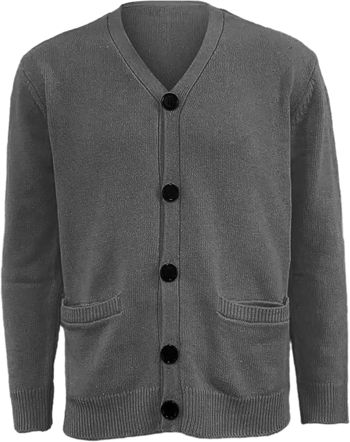 Men's Lightweight Open Front Jacket Coats Wool Blend V Neck Button Down Cardigan 2024 Fall Trendy Outfits Sweaters