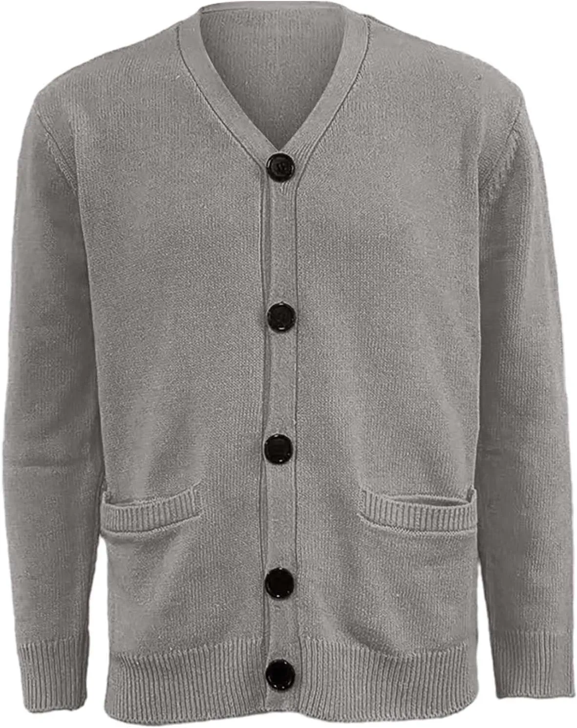 Men's Lightweight Open Front Jacket Coats Wool Blend V Neck Button Down Cardigan 2024 Fall Trendy Outfits Sweaters
