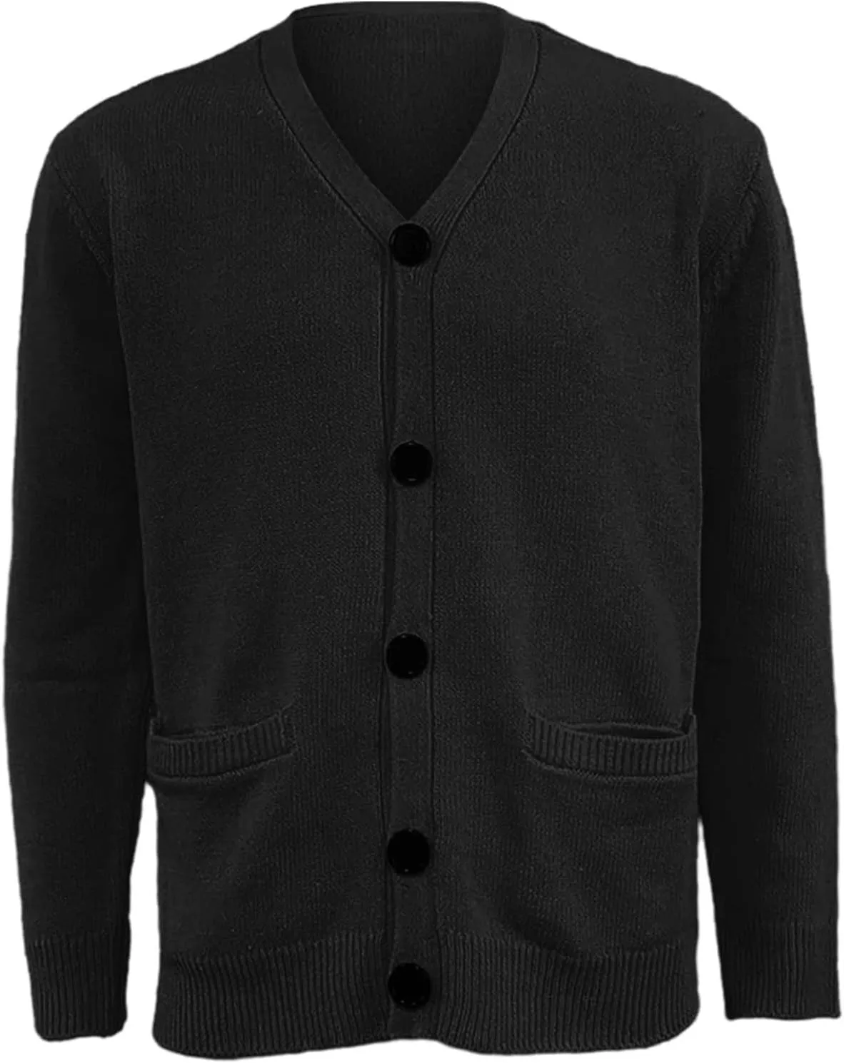 Men's Lightweight Open Front Jacket Coats Wool Blend V Neck Button Down Cardigan 2024 Fall Trendy Outfits Sweaters
