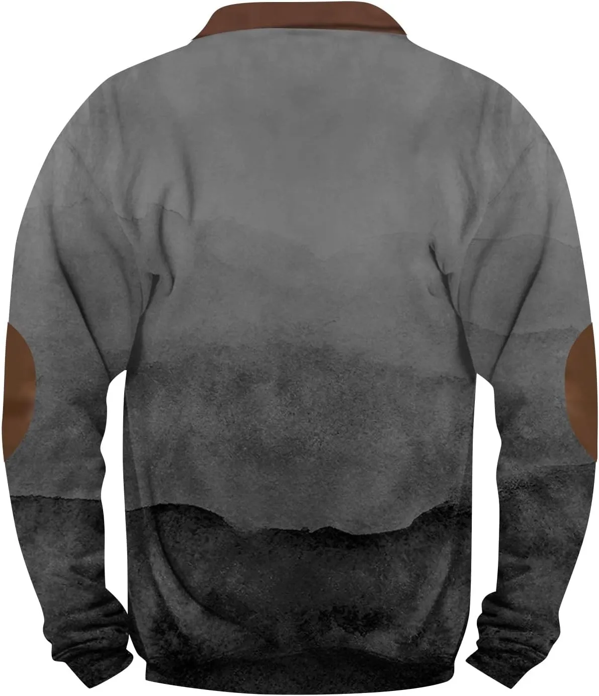 Mens Quarter Zip Sweatshirt For Fashion Vintage Long Sleeve Causal Sport V-Neck Vintage Graphic Print Pullover Tops