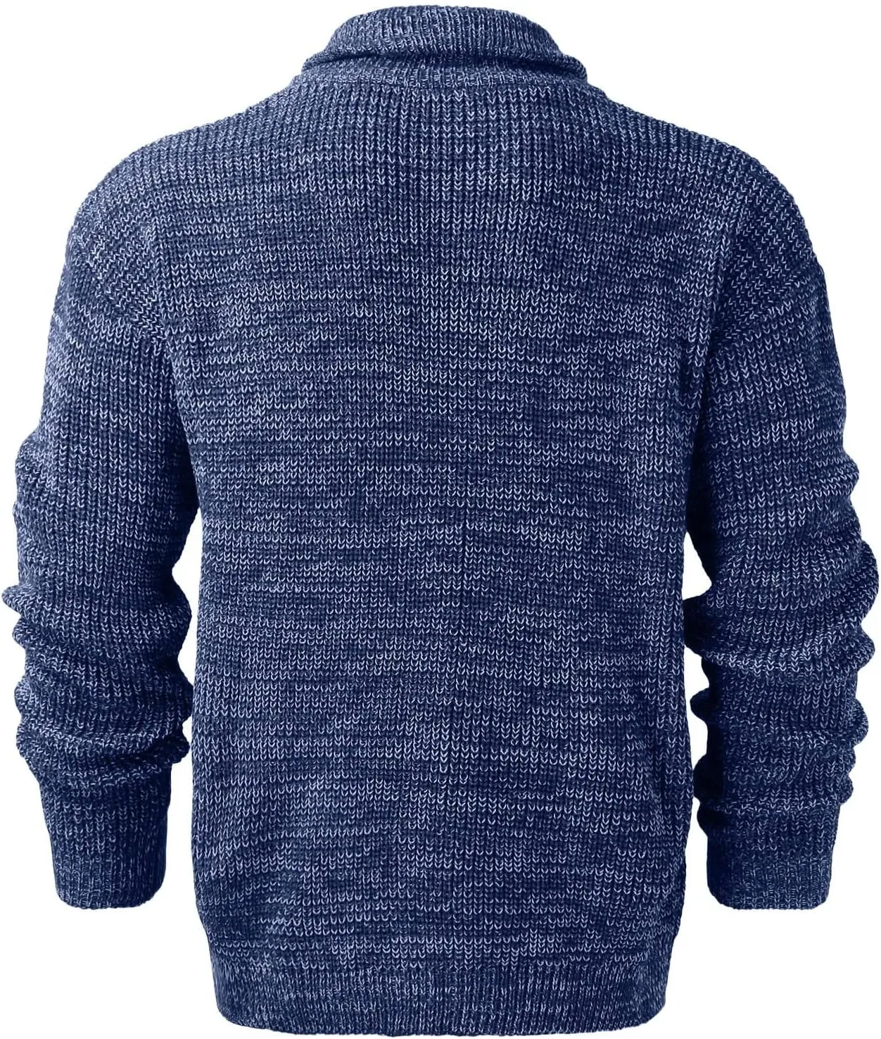 Mens Shawl Collar Cardigan Sweater Cable Knitted Button Down Sweaters Chunky Fall Winter Ribbed Knit Outwear