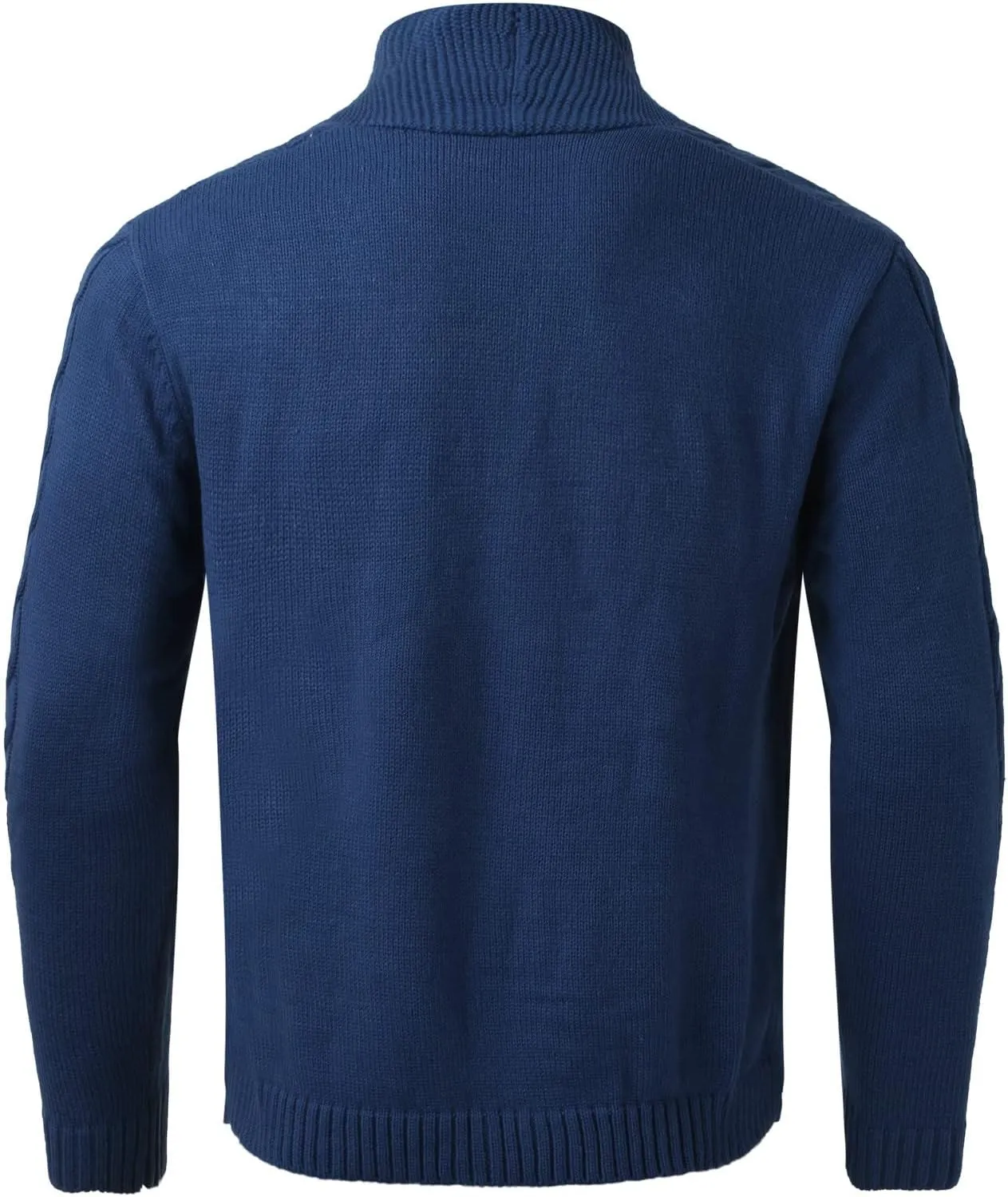 Mens Shawl Collar Cardigan Sweater Cable Knitted Button Down Sweaters Fall Winter Cable Knitted Outwear