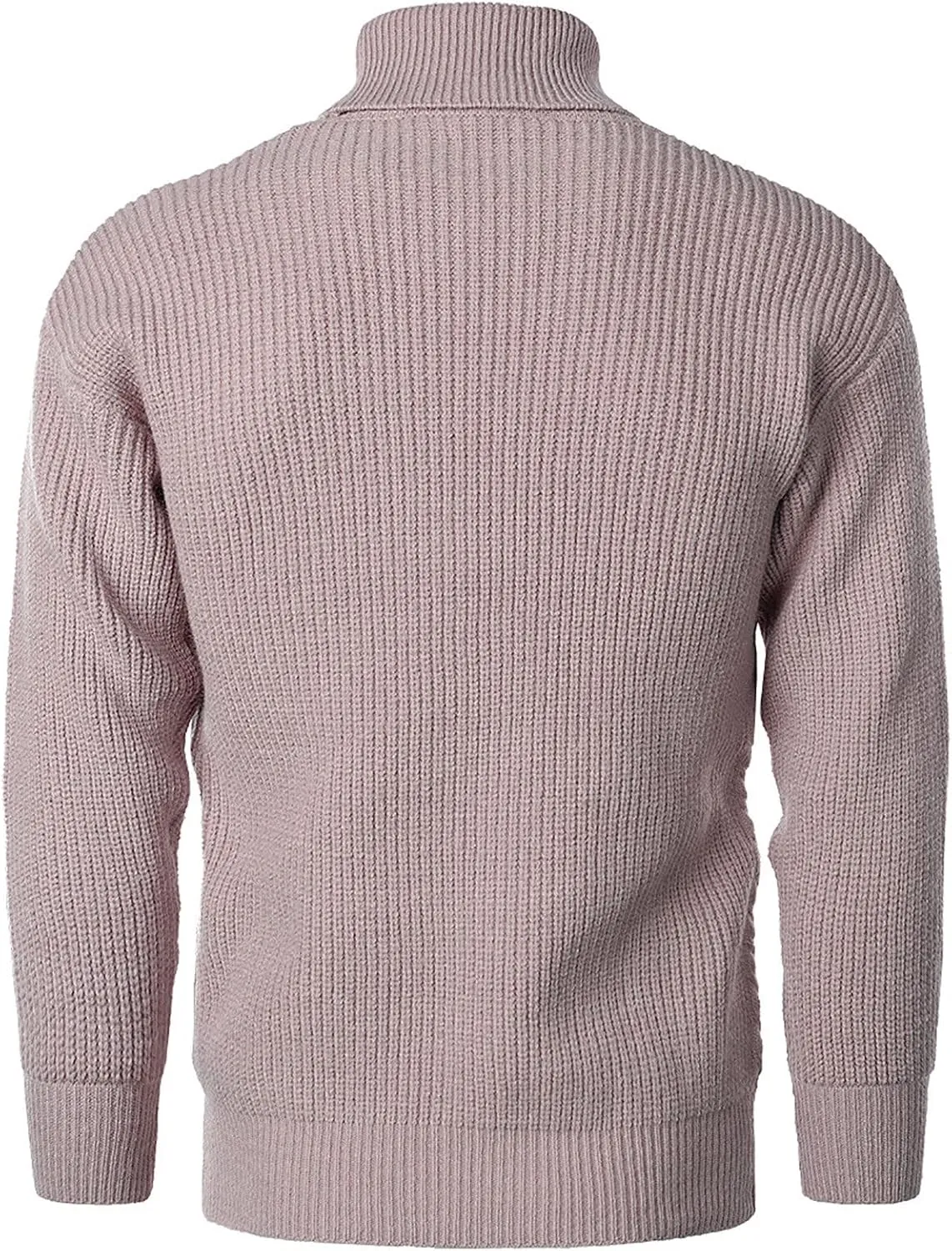 Mens Sweater Men's Solid Turtleneck Sweaters Long Sleeve Slim Fit Ribbed Knit Wool Thermal Pullover Sweatshirts