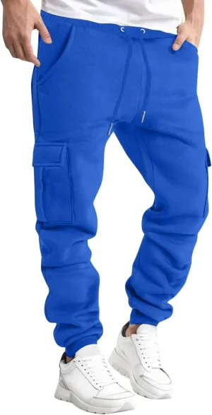 Mens Sweatpants Open Bottom Joggers for Men Loose Running Training Leg Guard Pants Open Bottom Athletic Sweat Pants