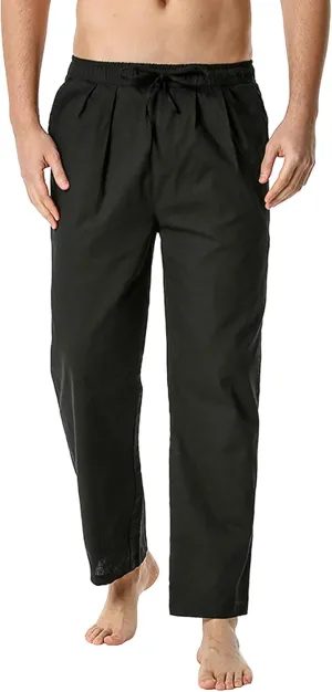 Mens Sweatpants with Pockets Big and Tall Pants Straight Leg Elastic Waist Jogger Sweatpants Fleece Cargo Sweatpants