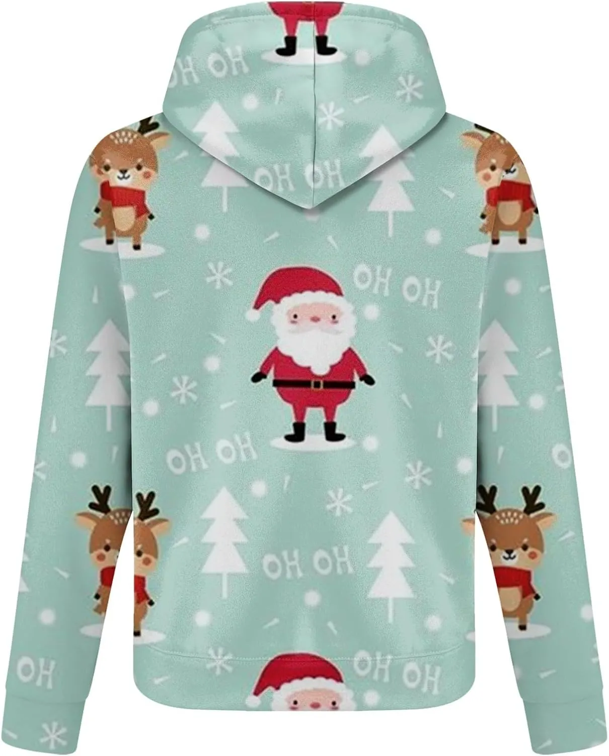 Mens Sweatsuits 2 Piece Set Set Funny Christmas Tracksuit 2 Piece Funny Reindeer Casual Sport Jogging Suits with