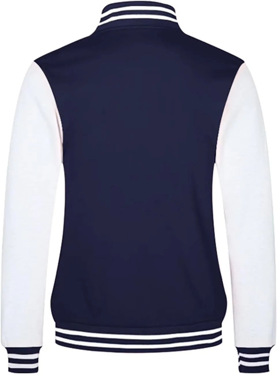 Mens Varsity Jacket Fashion Long Sleeve Button Colorblock Casual Coat Plus Size College Baseball Outwear with Pockets