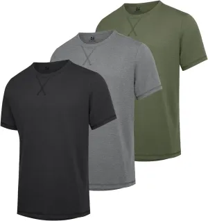 MensT Shirts Casual Crewneck Short Sleeve Cotton Tee Shirts Hipster Hip Hop Longline T-Shirt