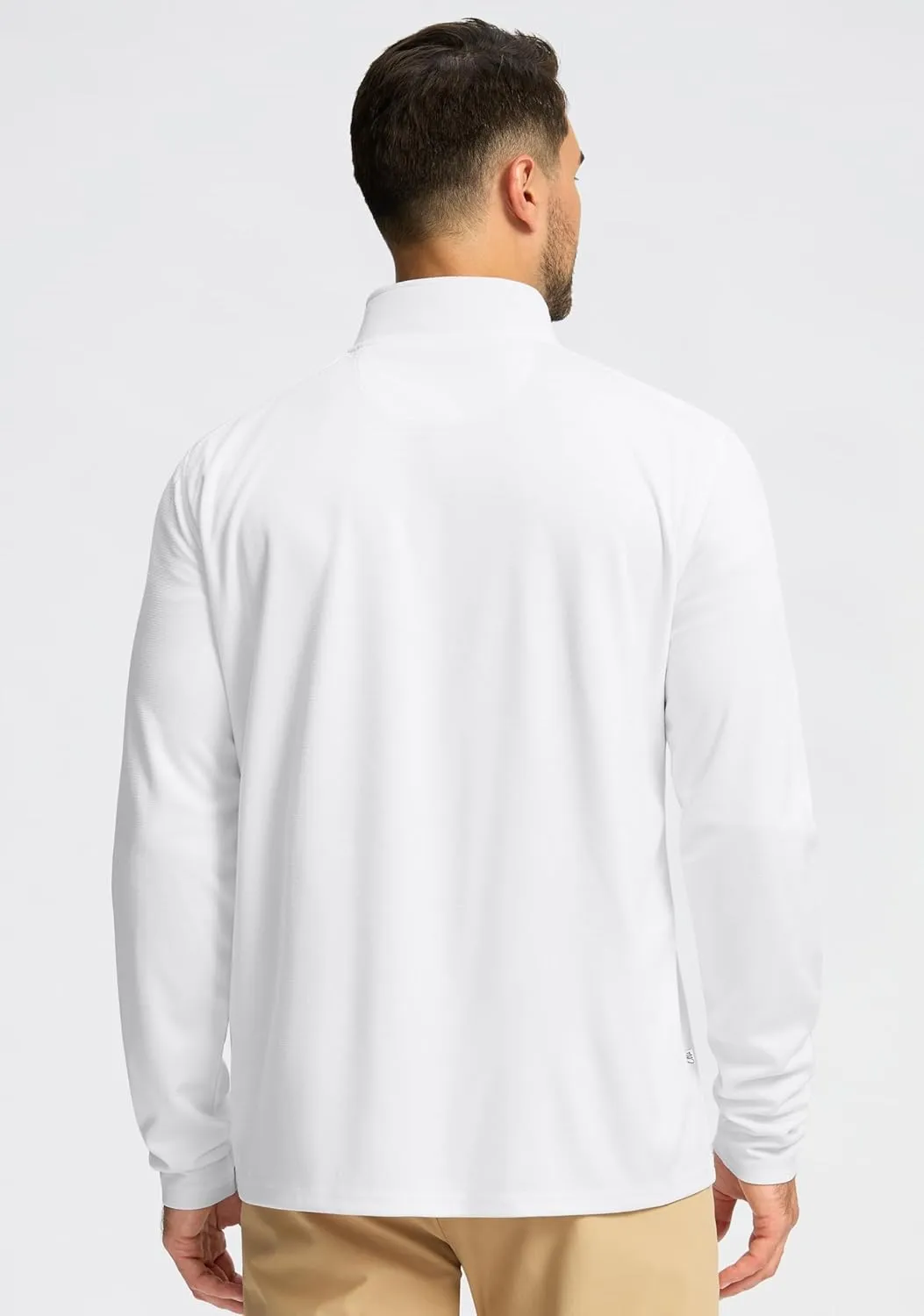 Obla Golf Quarter Zip Pullover for Men Mock Neck Sweatshirt Lightweight Sun Protection Men's Long Sleeve Golf Shirt