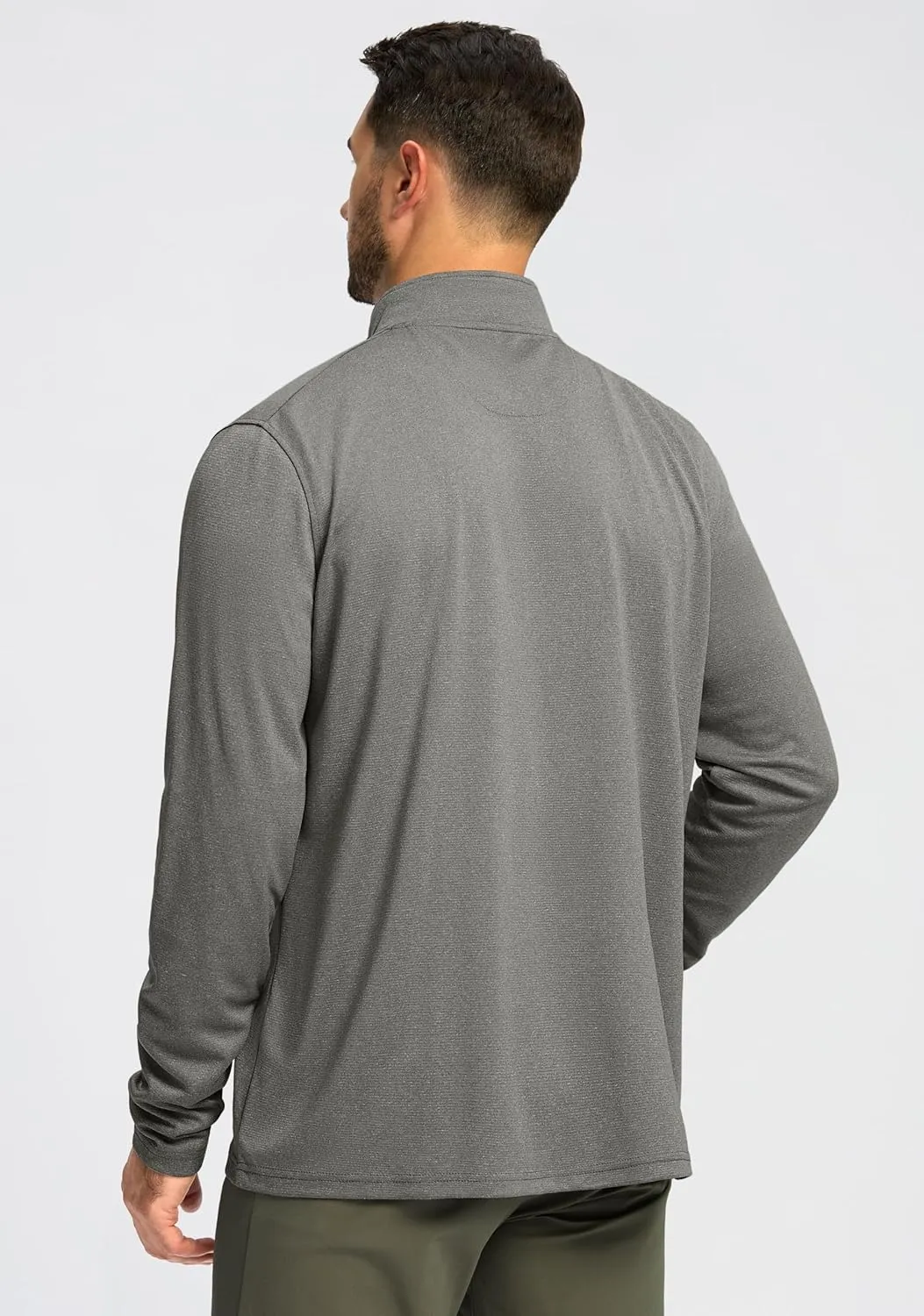 Obla Golf Quarter Zip Pullover for Men Mock Neck Sweatshirt Lightweight Sun Protection Men's Long Sleeve Golf Shirt
