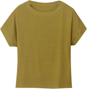 Plus Size Modal Tops for Women Short Sleeve Crewneck Shirts 2025 Summer Solid Color Loose Comfy Blouses Tees