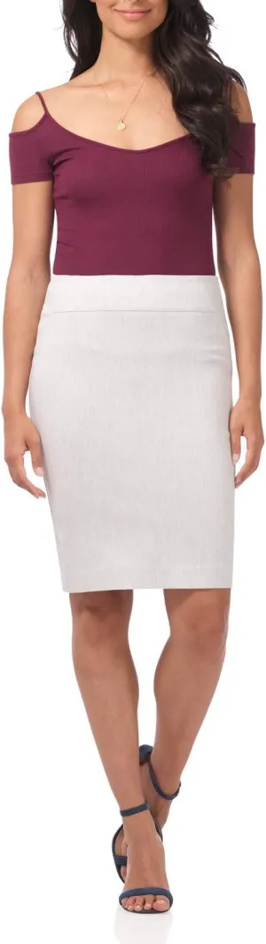 Rekucci Women's Ease into Comfort Fit Perfect Midi Pencil Skirt