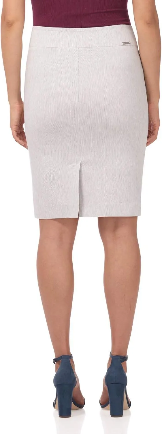 Rekucci Women's Ease into Comfort Fit Perfect Midi Pencil Skirt